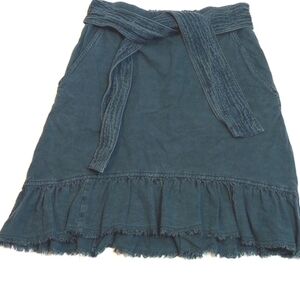 Anthropologie Teal A-Line Skirt